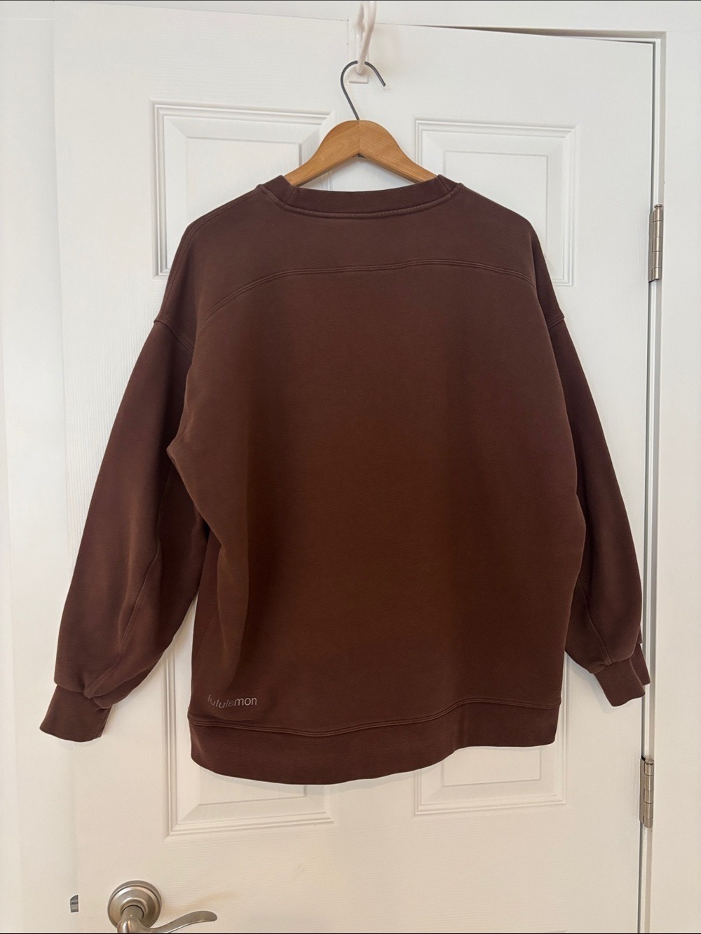 LULULEMON Perfectly Oversized Crewneck Sweatshirt brown size large - Picture 5 of 10